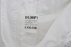 Weiße gepolsterte Slim Fit Cargohose aus Nylon