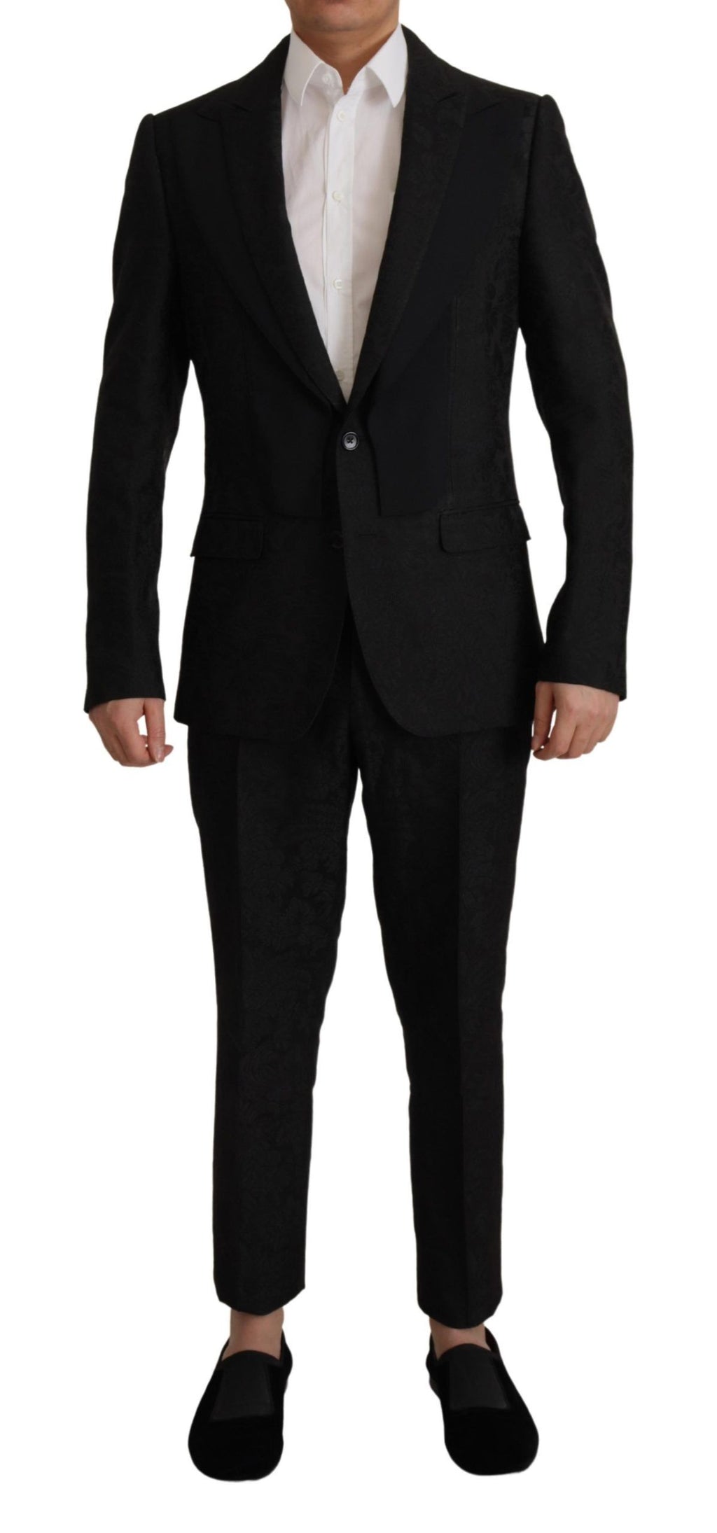 Schwarzer eleganter MARTINI Anzug (2-teilig) aus Polyester