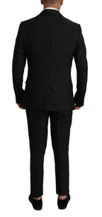 Schwarzer eleganter MARTINI Anzug (2-teilig) aus Polyester