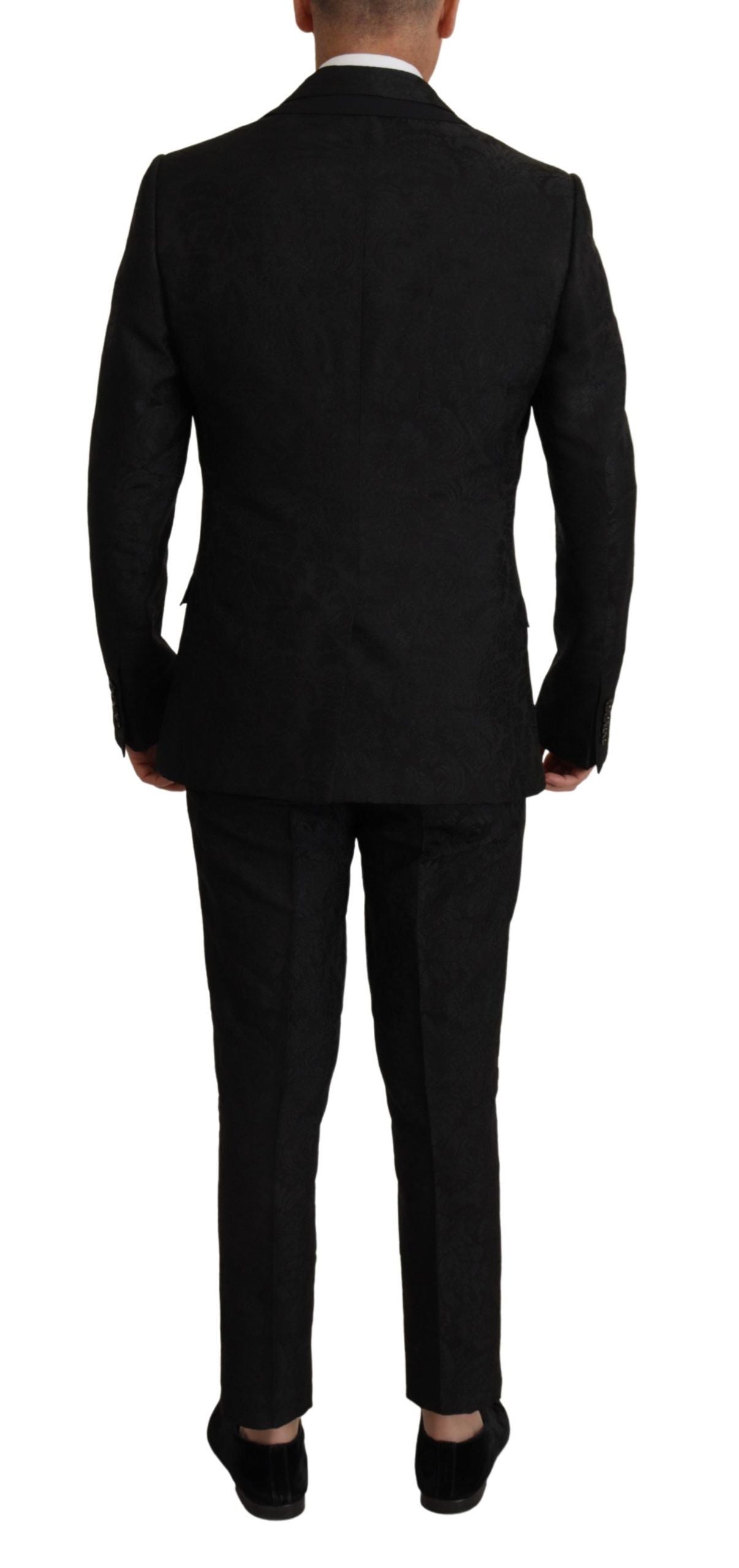 Schwarzer eleganter MARTINI Anzug (2-teilig) aus Polyester
