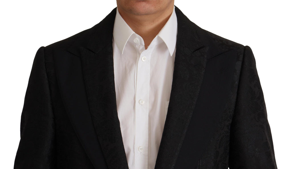 Schwarzer eleganter MARTINI Anzug (2-teilig) aus Polyester