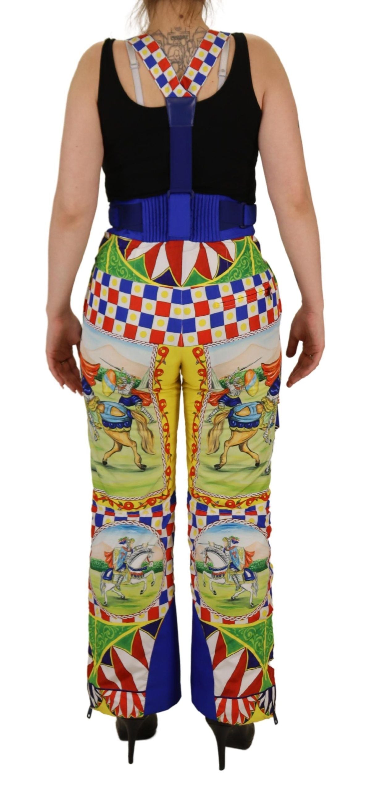 Multicolor Printed Snow Trousers