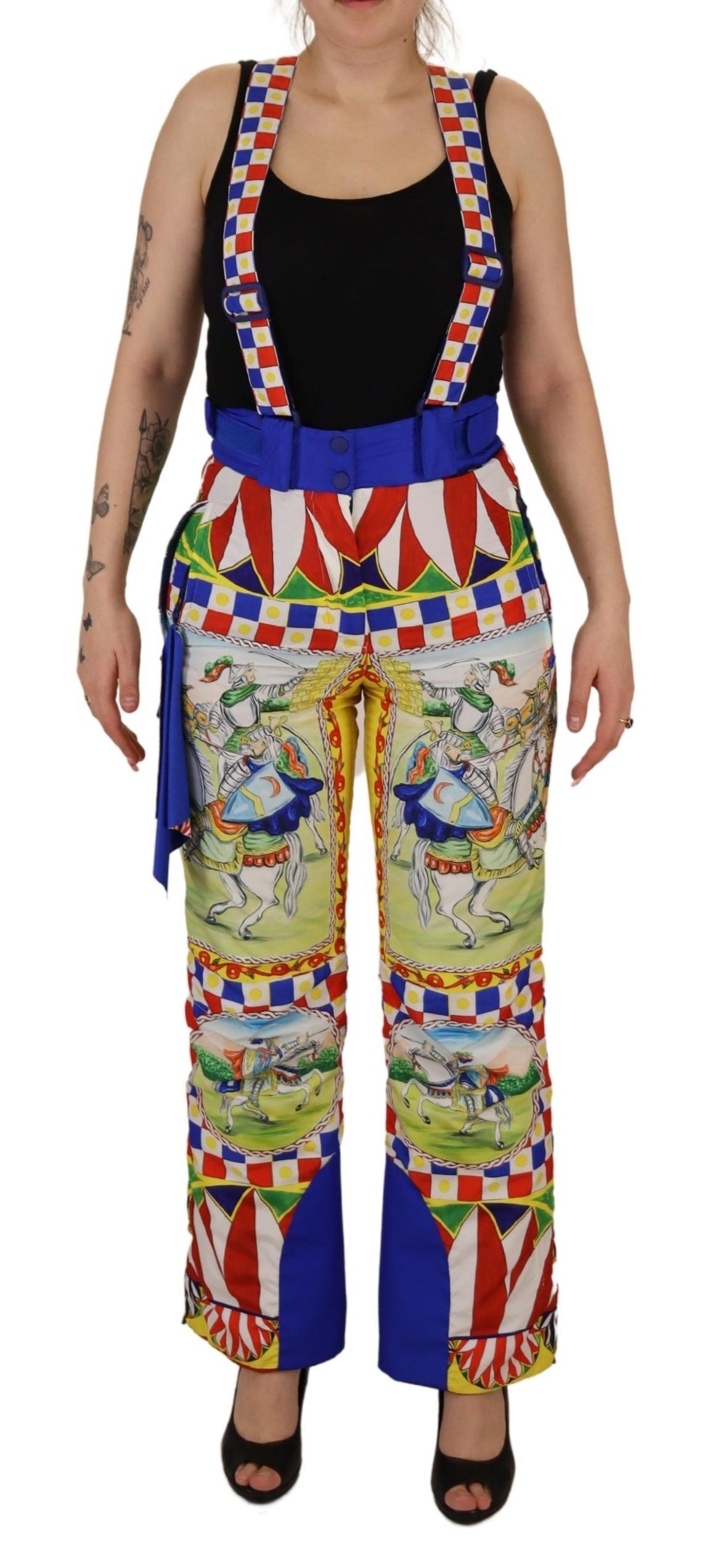 Multicolor Printed Snow Trousers
