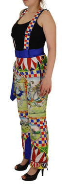 Multicolor Printed Snow Trousers