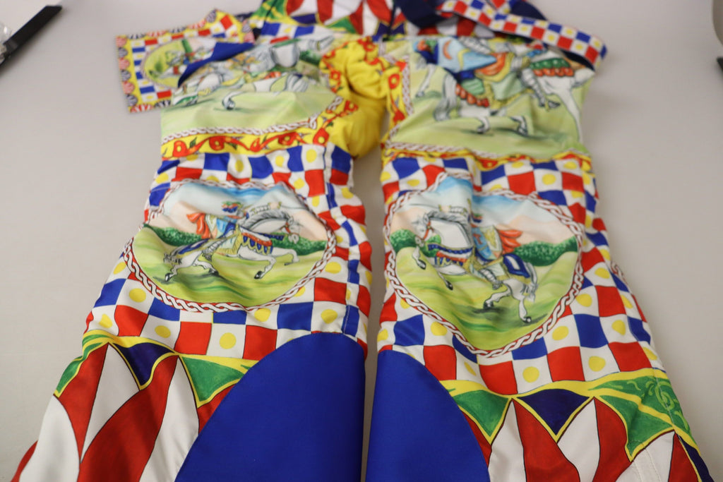 Multicolor Printed Snow Trousers