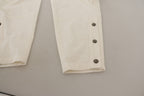 White High Waist Tapered Women Cotton Pants
