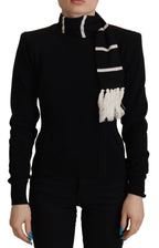 Schwarzer Kaschmir Rollkragenpullover