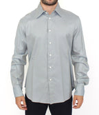 Graues Baumwoll-Langarmshirt