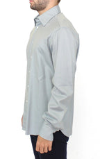Graues Baumwoll-Langarmshirt