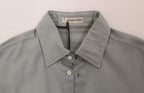 Graues Baumwoll-Langarmshirt