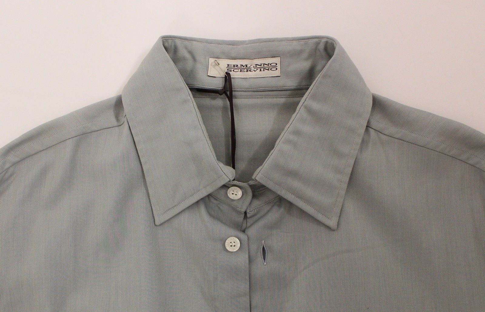 Graues Baumwoll-Langarmshirt