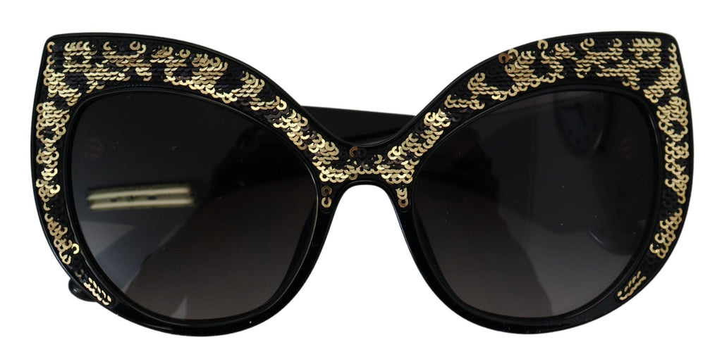Black Gold Pailletten Schmetterling Polarisierte DG4326 Sonnenbrille