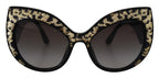 Black Gold Pailletten Schmetterling Polarisierte DG4326 Sonnenbrille