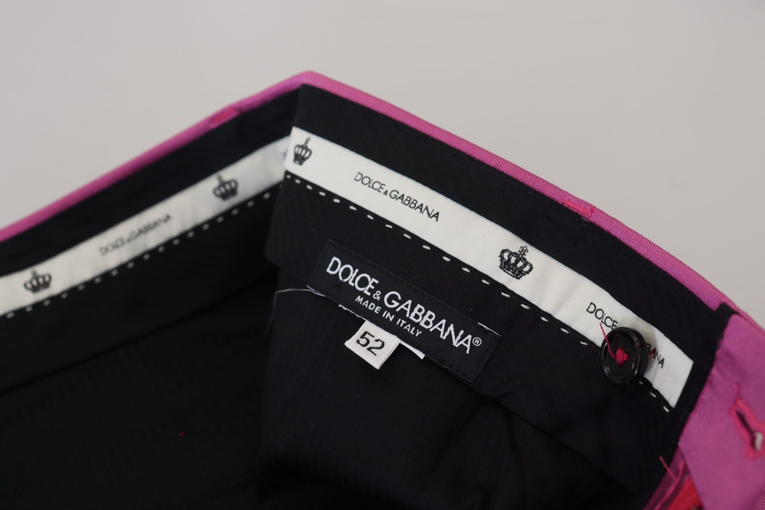 Rosa Seide Slim Hose Elegante Hose