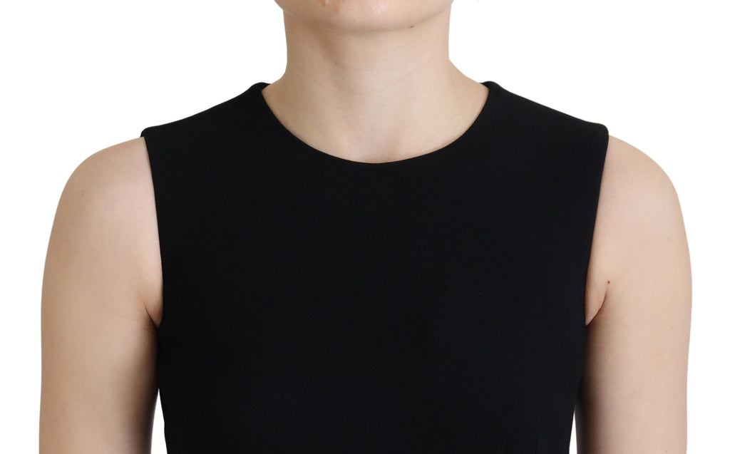Schwarzes Kleid Etui Flare Viskosekleid
