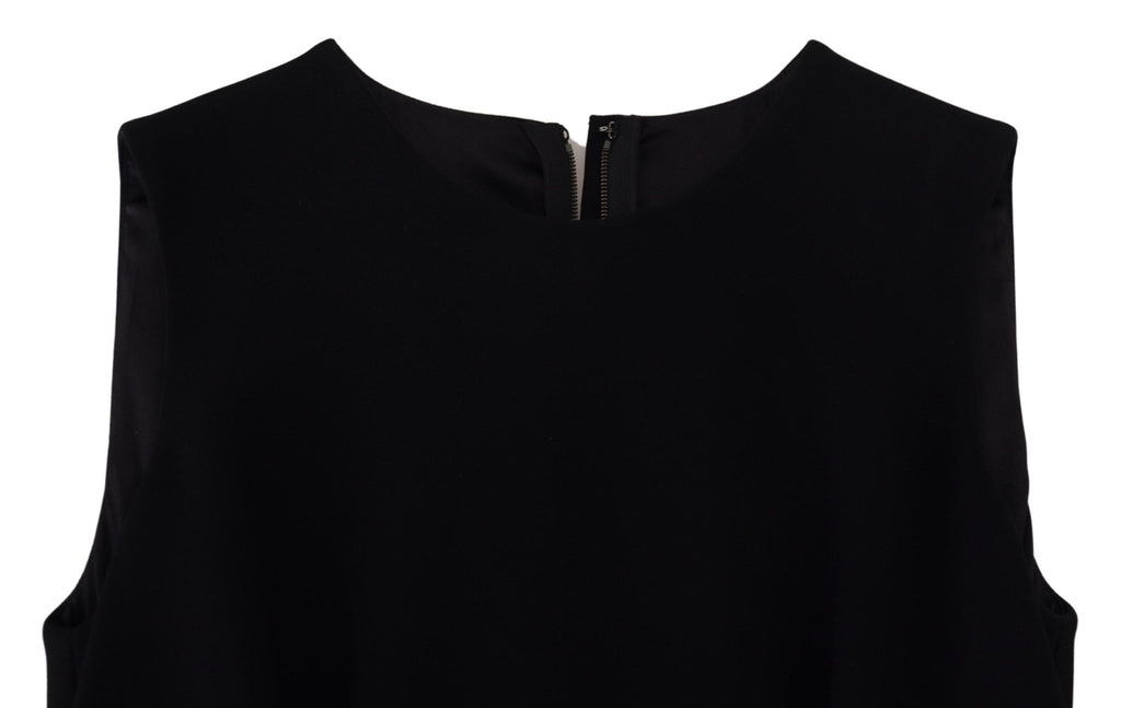 Schwarzes Kleid Etui Flare Viskosekleid