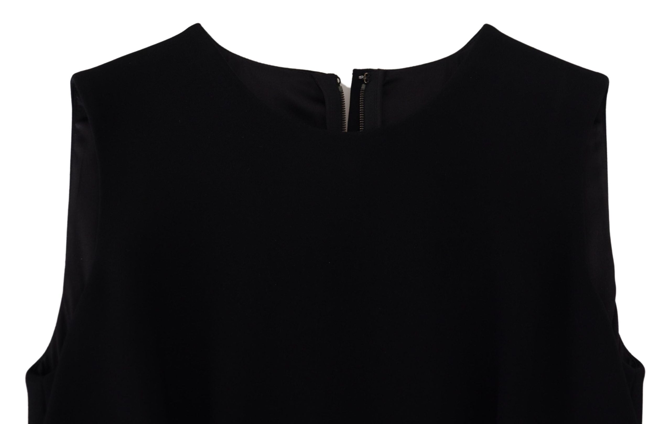 Schwarzes Kleid Etui Flare Viskosekleid