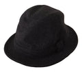 Gray Virgin Wool Logo Fedora Trilby Hat