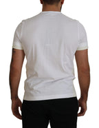 Weißes Kurzarm-T-Shirt mit Pattentasche