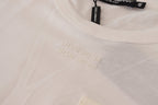 Weißes Kurzarm-T-Shirt mit Pattentasche