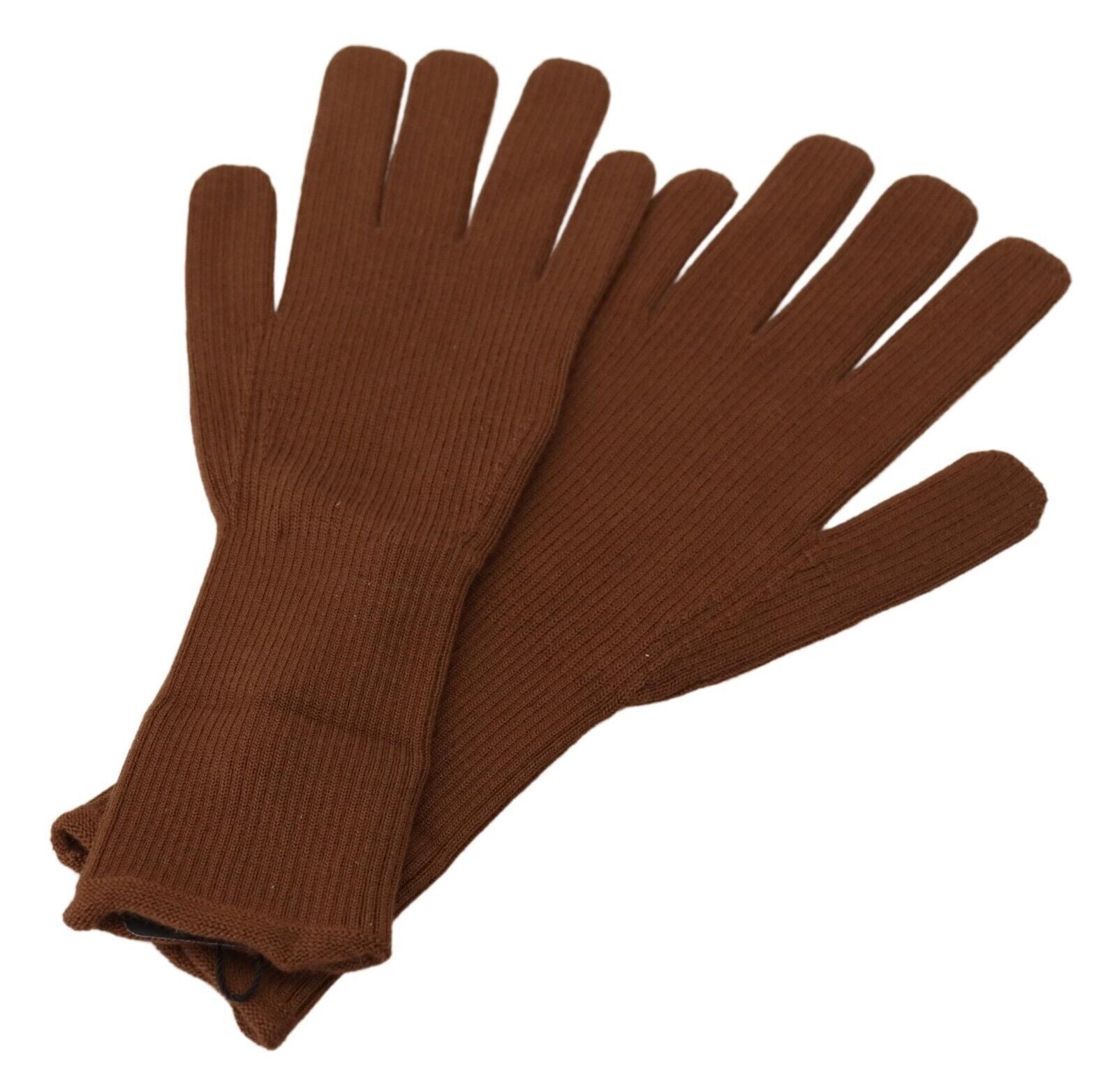 Braune Kaschmir gestrickte Fäustlinge Herren Handschuhe