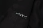 Black Virgin Wool Waistcoat Formal Dress Vest