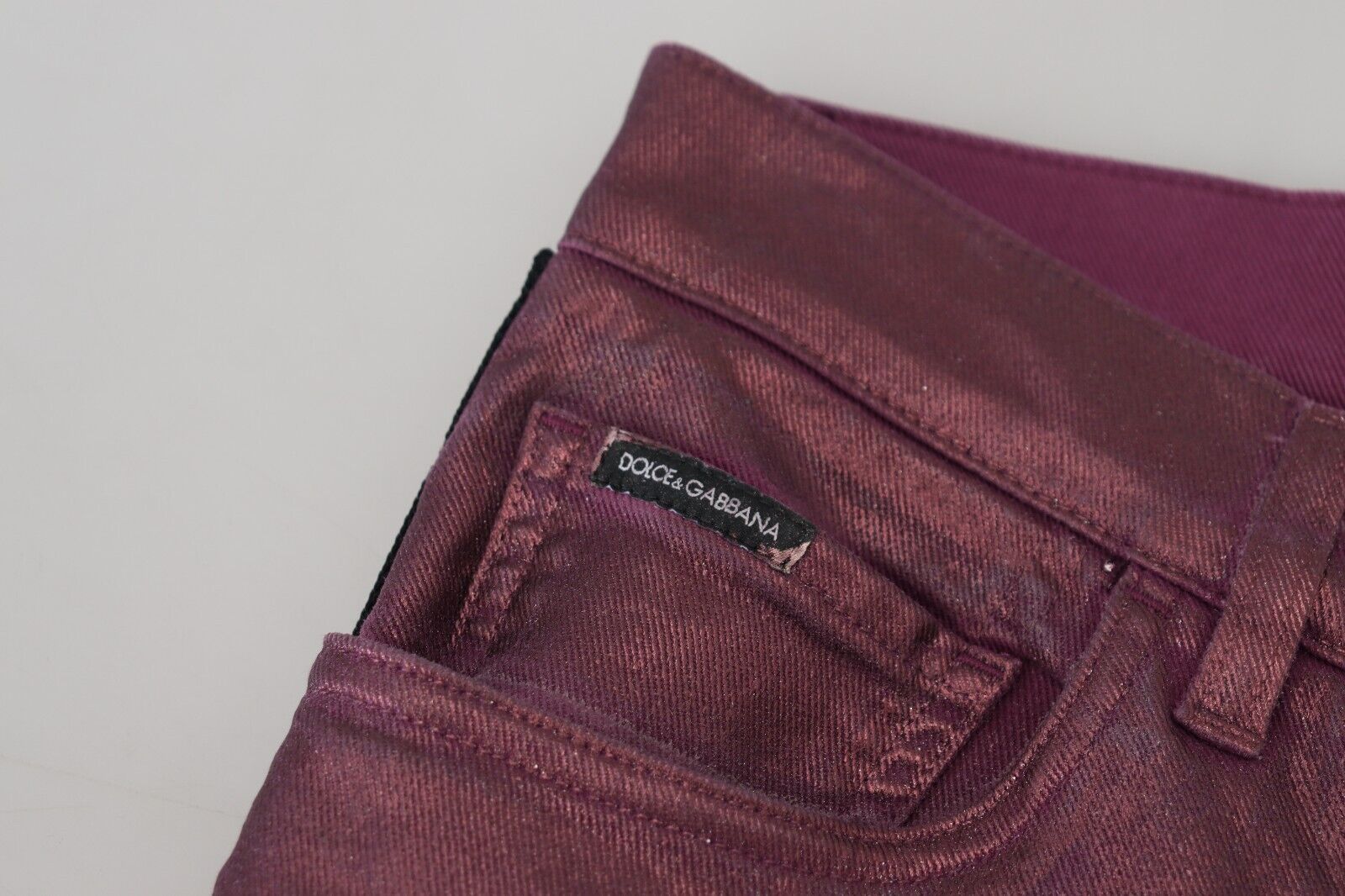 Magenta Cotton Men's Casual Harness Denim Jeans
