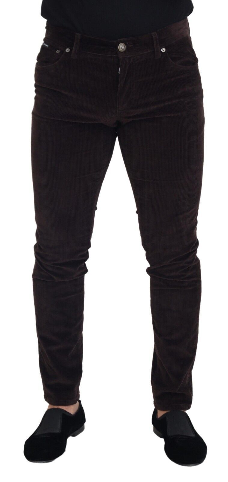 Brown Corduroy Men's Casual Trousers