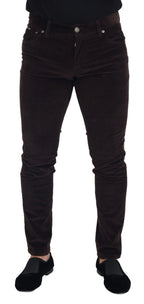 Brown Corduroy Men's Casual Trousers