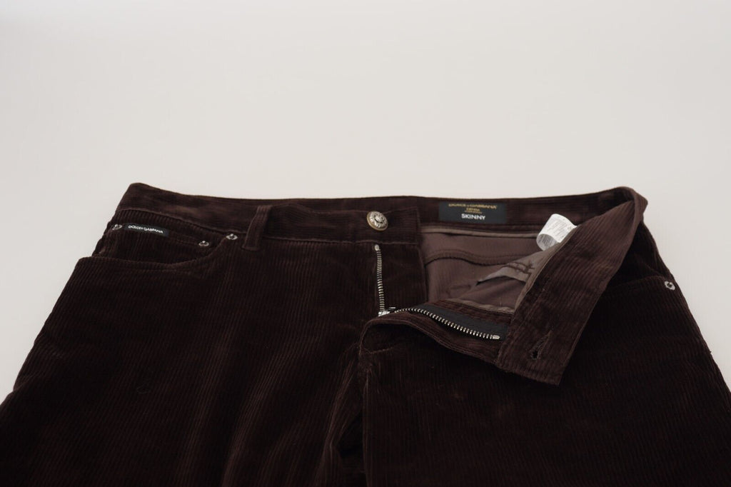 Brown Corduroy Men's Casual Trousers