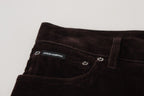Brown Corduroy Men's Casual Trousers
