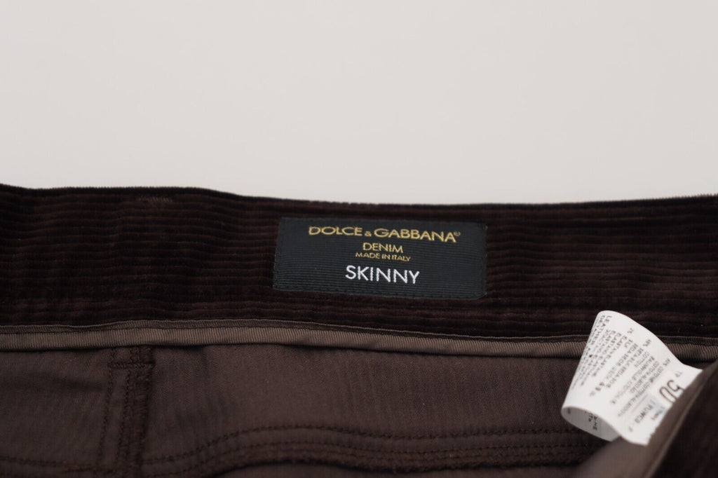 Brown Corduroy Men's Casual Trousers