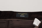 Brown Corduroy Men's Casual Trousers