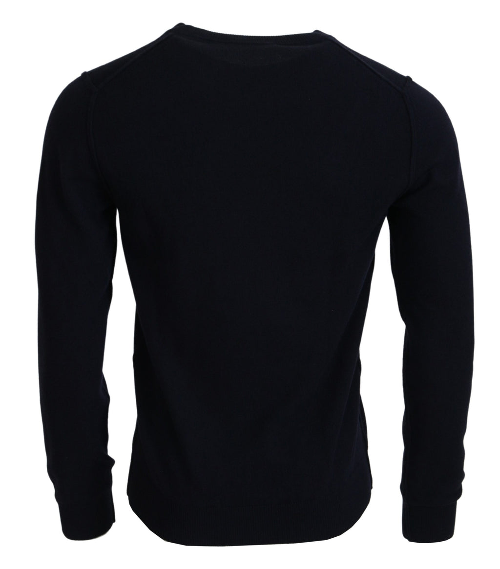 Blue Kaschmir iit Print Pullover