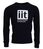 Blue Kaschmir iit Print Pullover