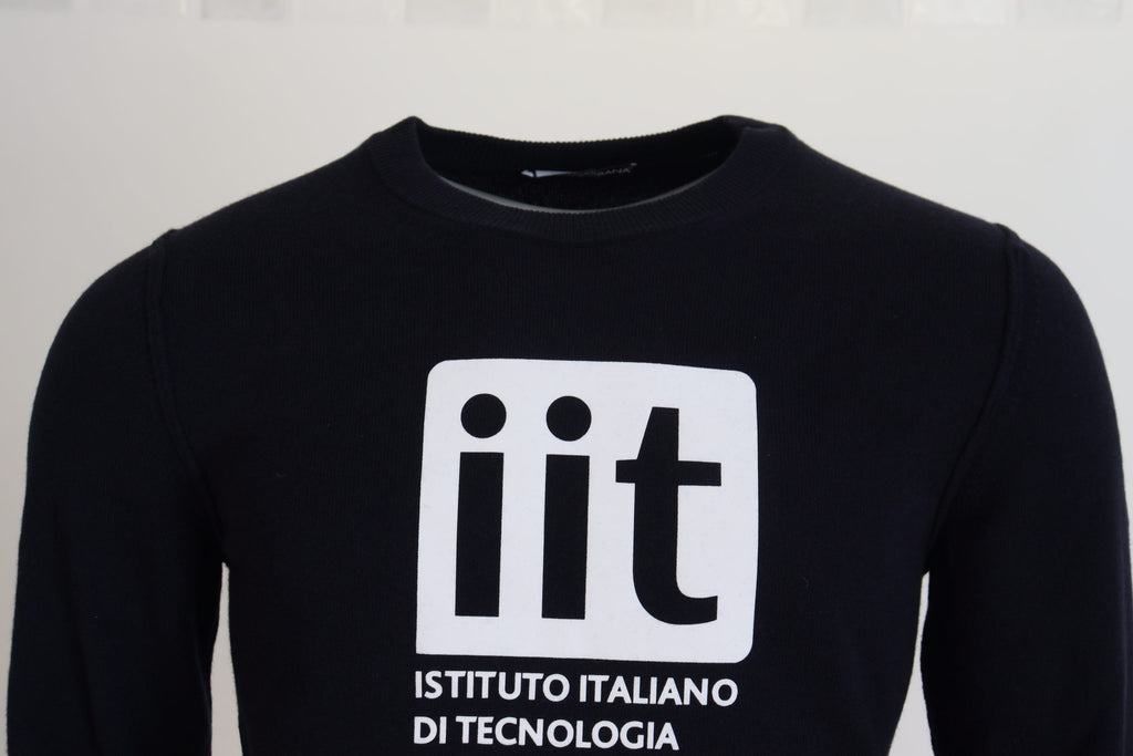 Blue Kaschmir iit Print Pullover
