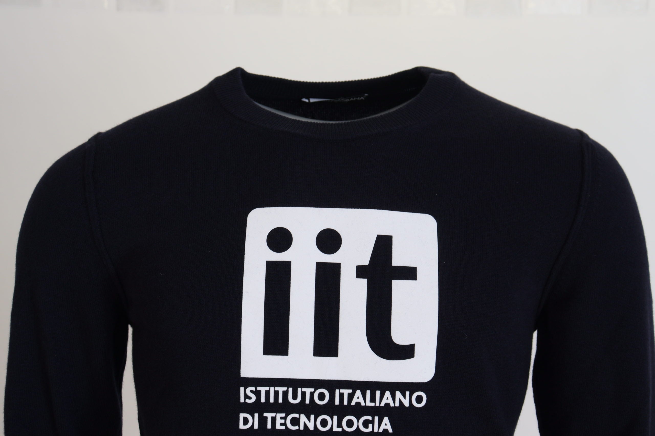 Blue Kaschmir iit Print Pullover