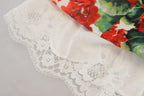 Mehrfarbiges Etui-Midikleid aus Geranium-Seide