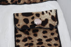Weiß Leopard Muster High Waist Hose