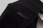 Schwarze Washed Cotton Skinny Denim Jeans