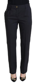 Pantalone Tapered Donna Elegante Grigio