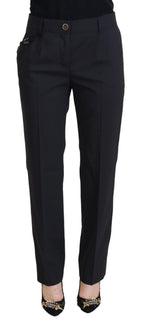 Pantalone Tapered Donna Elegante Grigio