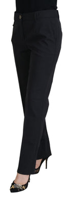 Pantalone Tapered Donna Elegante Grigio