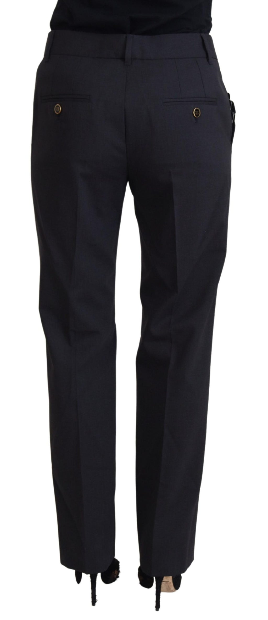 Pantalone Tapered Donna Elegante Grigio
