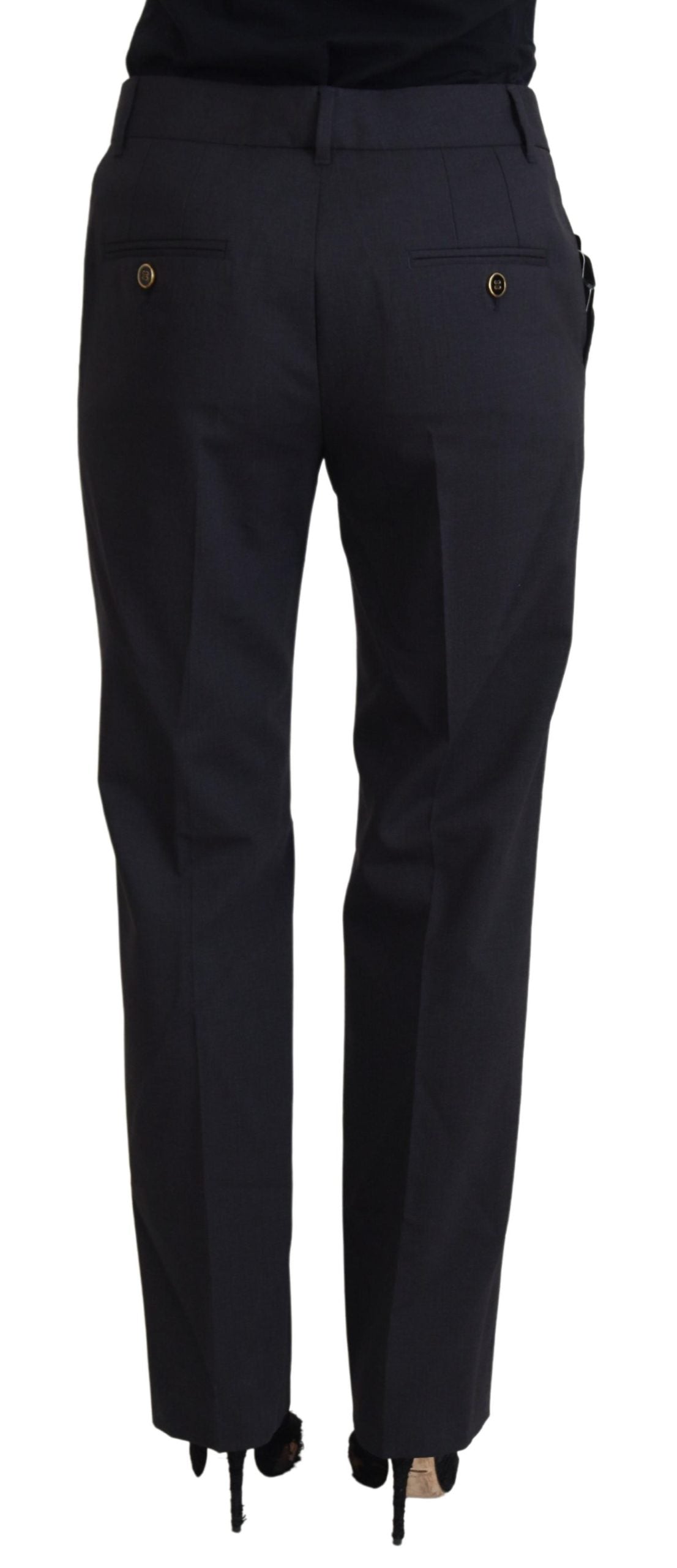 Pantalone Tapered Donna Elegante Grigio