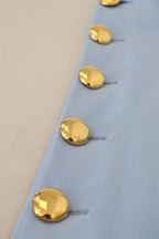 Hellblaue Hose mit weitem Bein