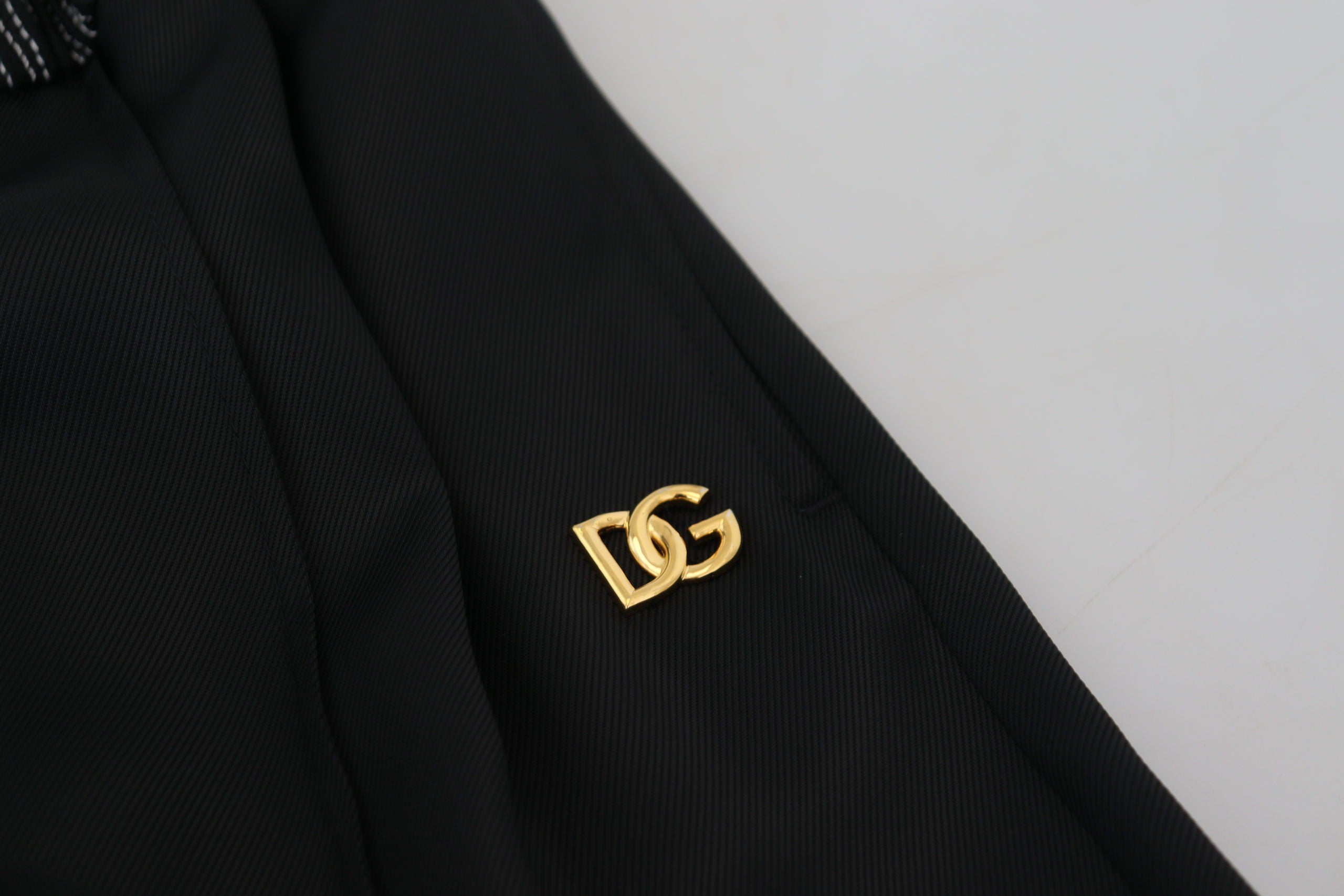 Schwarze Baumwollhose mit geradem Schnitt