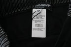 Schwarze Baumwollhose mit geradem Schnitt