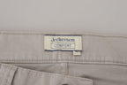 Gray Cotton Tapered Men Casual Pants