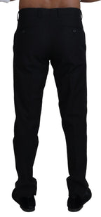 Elegante Chinohose aus schwarzer Baumwolle